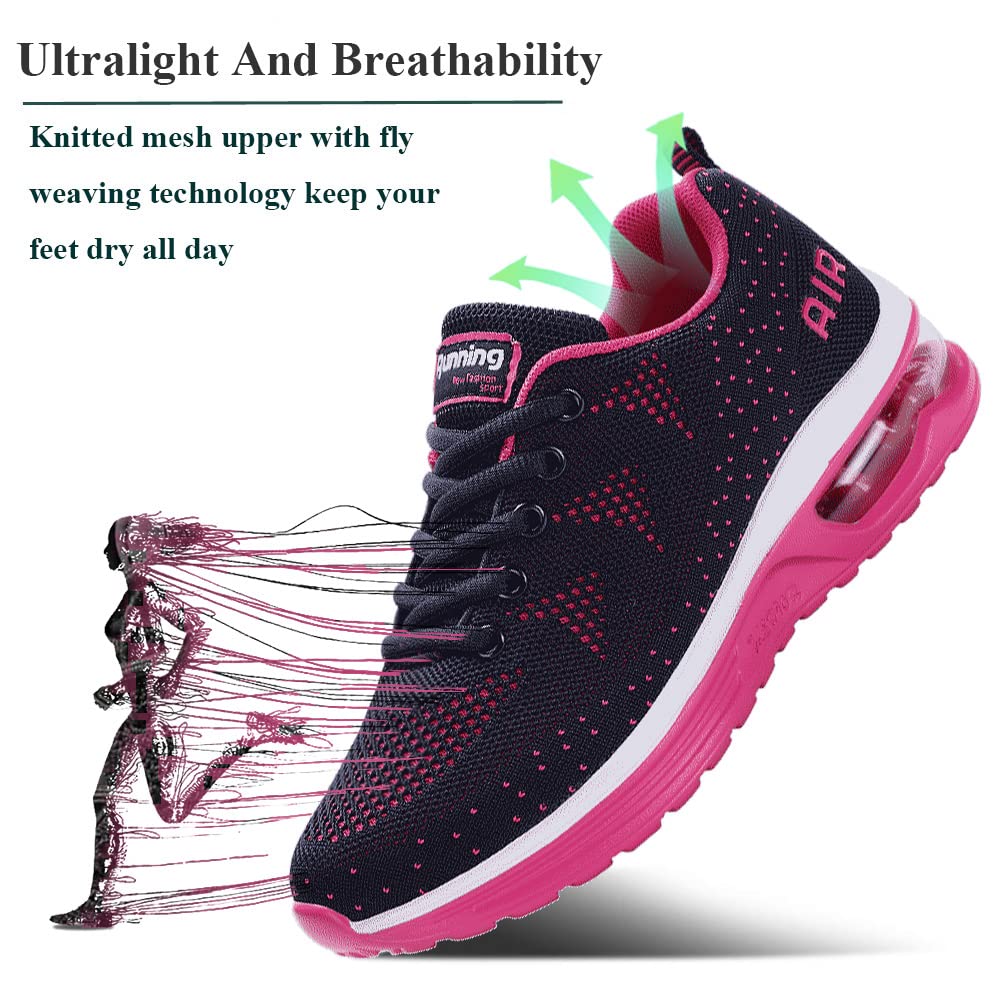 gojiang Scarpe da Ginnastica Uomo Donna Sneakers Scarpe da Corsa Sportive Casual Comode Leggero Respirabile Antiscivolo Jogging Fitness all'Aperto Camminata Scarpe Multicolor 34-46EU