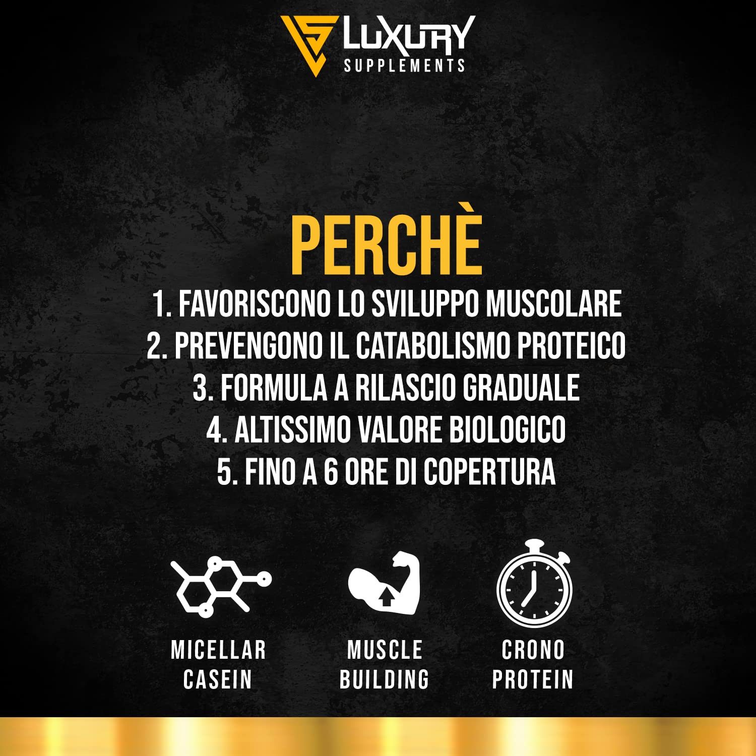 Caseine Michellari Proteine whey Lusury Supplements ● Casein Blend Cioccolato 900g a rilascio modulato con VB 104 ● Recupero muscolare e Massa Muscolare ● Contrasta il catabolismo proteico