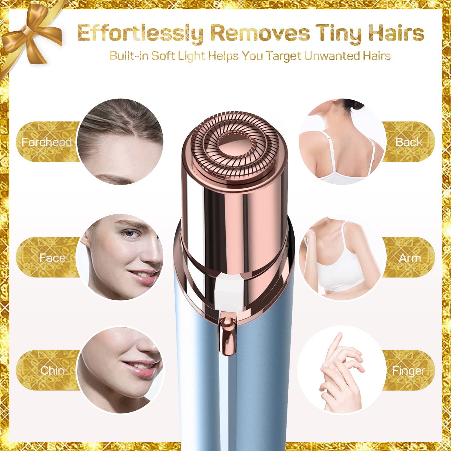 Gurelax Hair Remover for Women Hair Removal Device, Facial Hair Removal for Women Best Touch Face Shaver - Image 3