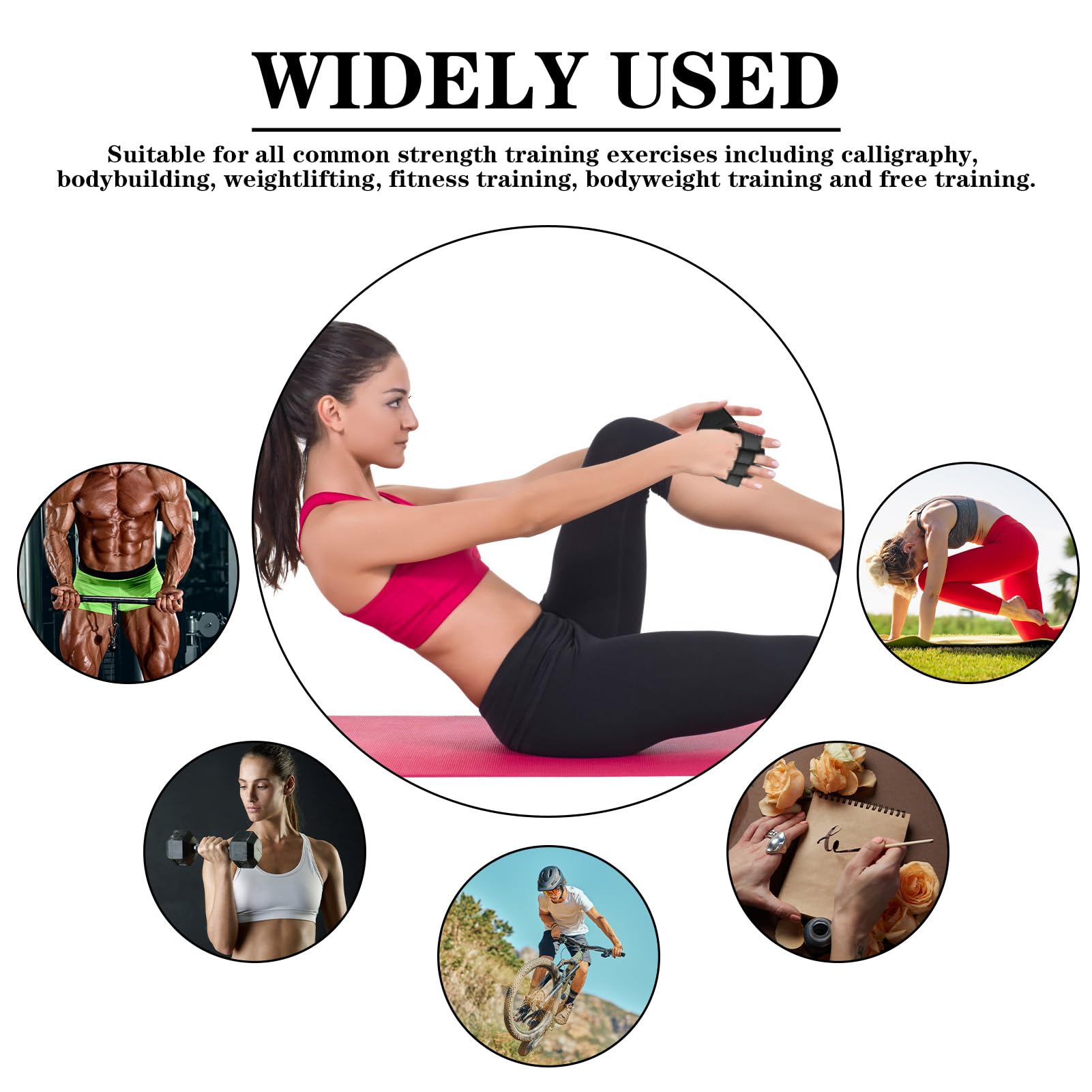 Gants De Musculation Lot De 4 Pads De Préhension Musculation 4mm - Protection Mains Pour Traction Et Fitness Coussinets Préhension Musculation