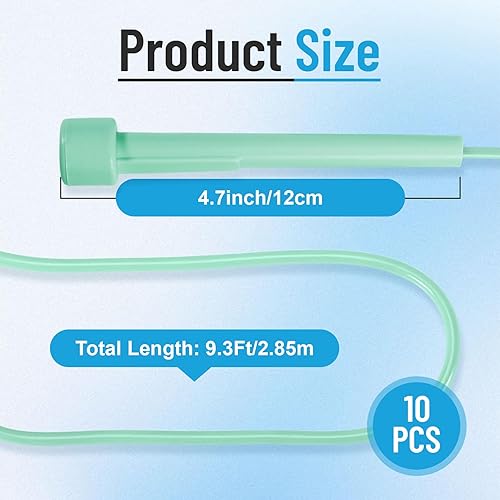 Miniatura 2 de Paquete de 10 cuerdas de saltar para niños, cuerda de saltar de PVC con asas de plástico, cuerdas de salto ajustables, cuerda de velocidad ligera