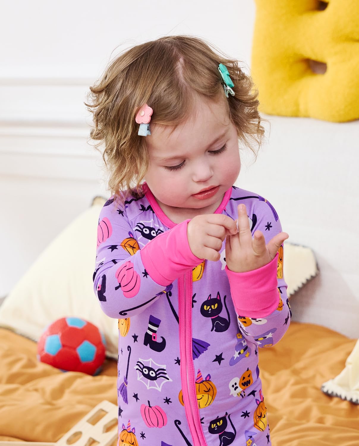 babee Reshinee Viscose derived from bamboo Baby Pajamas Convertible Footie Sleepers for Baby Girl 2-Way Zipper Onesies 0-24M