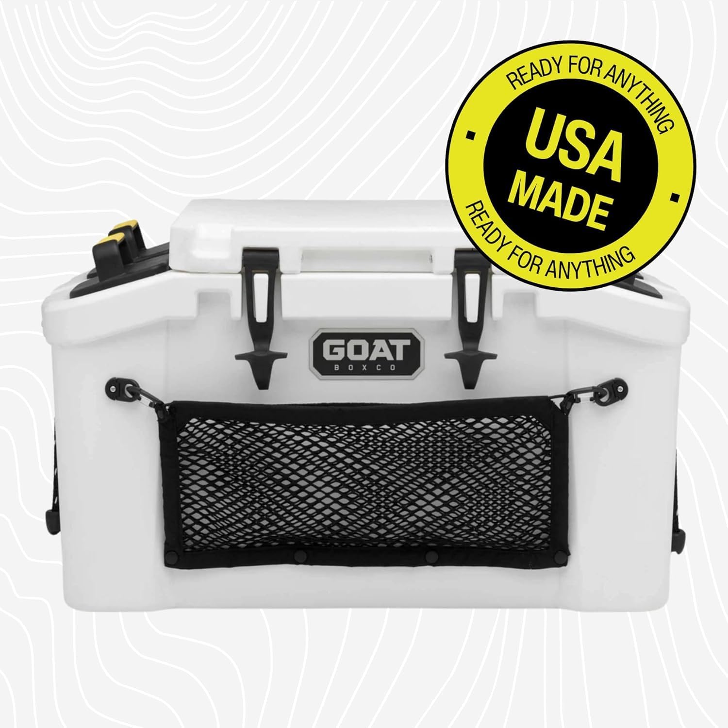 GOAT BOXCO HUB 50 System - Camping Cooler for Men & Women - Perfect for Hunting Essentials, Fishing Gear & Survival Gear - Small Cooler Picnic Basket for Road Trips & Hiking