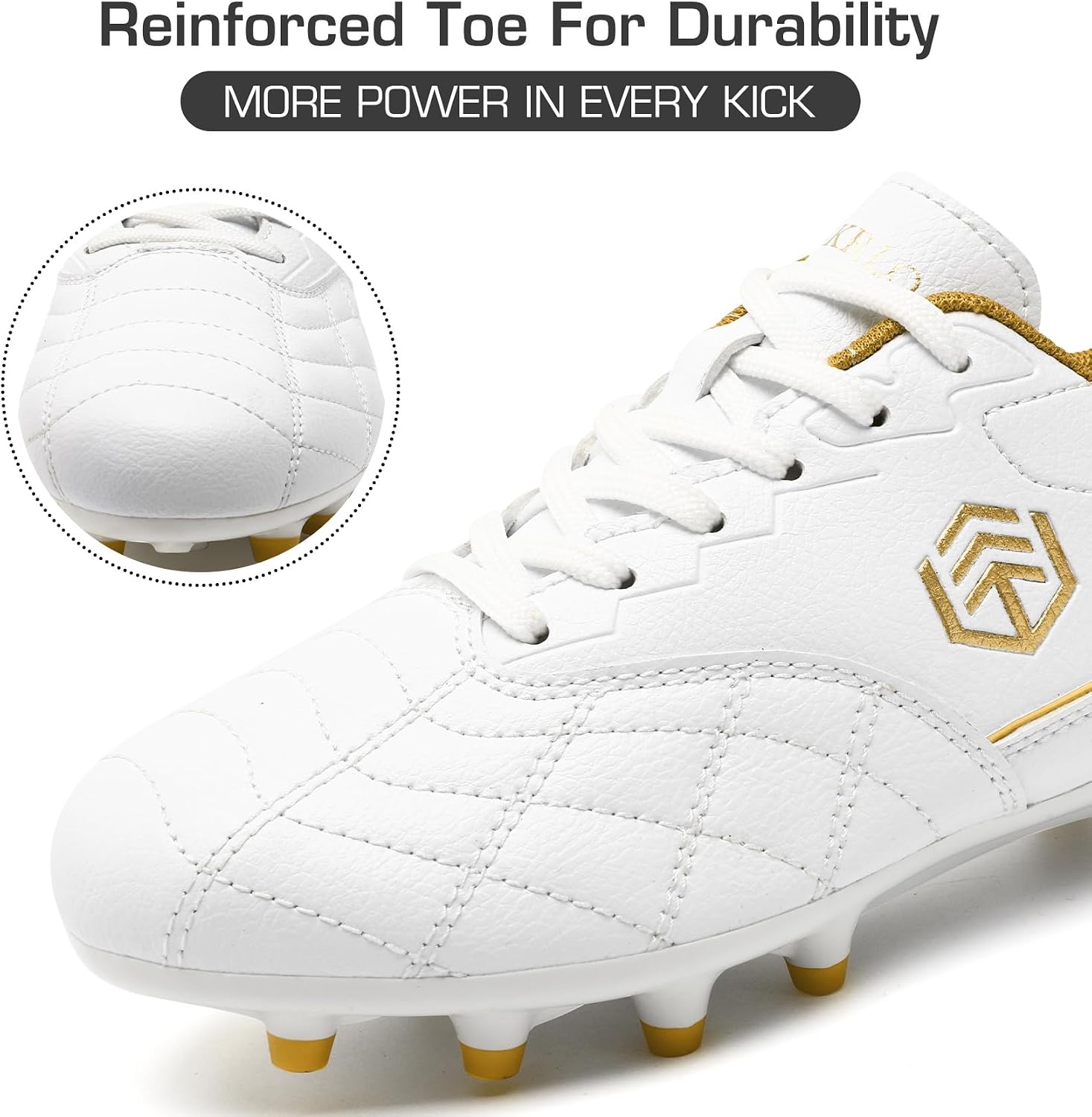 Kids Soccer Cleats Boys Girls Firm Ground Soccer Shoes Outdoor Training Athletic Sneakers Professional Spikes Youth Turf Football Shoes Unisex