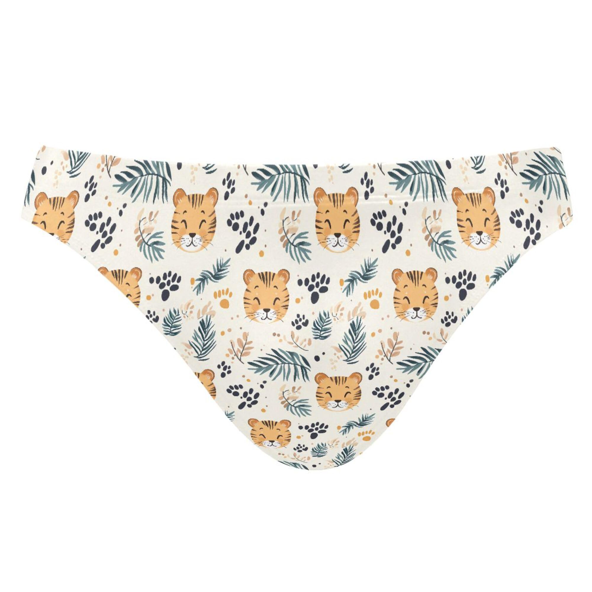 Mens Swim Briefs Cute Tiger Swimwear Bikini Swimsuit XL B0404239
