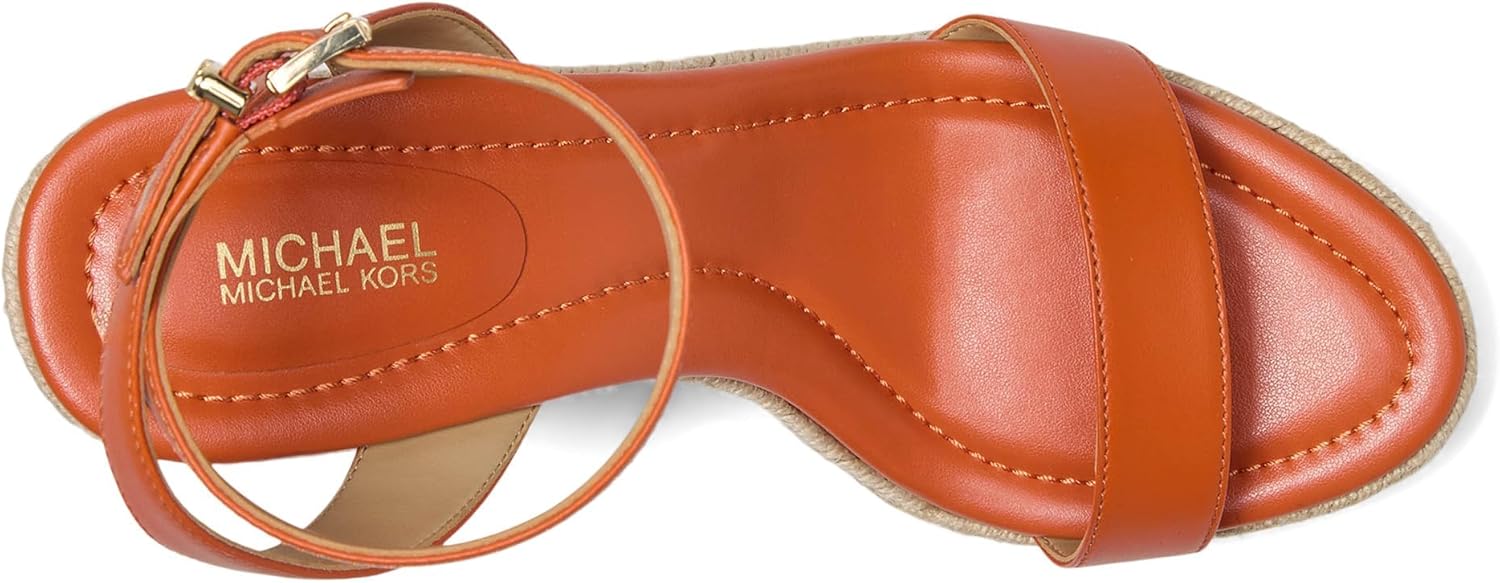 Amazon.com | Michael Kors Women's Leighton Espadrille Wedge Sandal, Pale  Gold, 6 | Platforms \u0026 Wedges