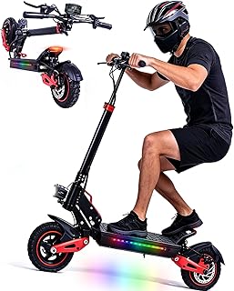 E-Scooter mit Straßenzulassung für Erwachsene, max. 20 km/h, Autonomia di 55KM, 10.5" Pneumatici, Doppio Ammortizzatore e Freni a Disco Anteriori e Posteriori, Regalo Quotidiano e Festivo