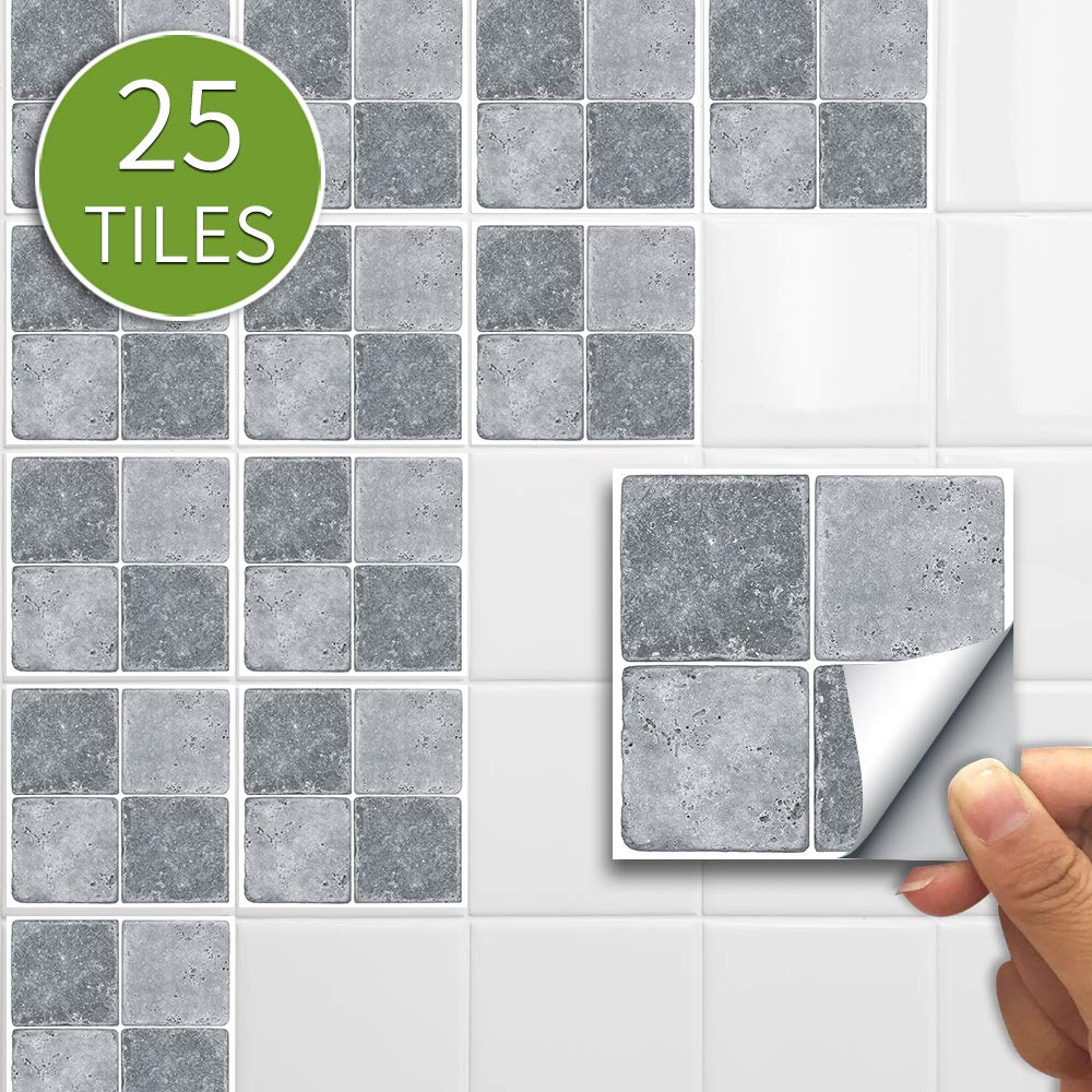 Hiser Marbre Marquage À Chaud Adhésive Décorative À Carreaux Pour Salle