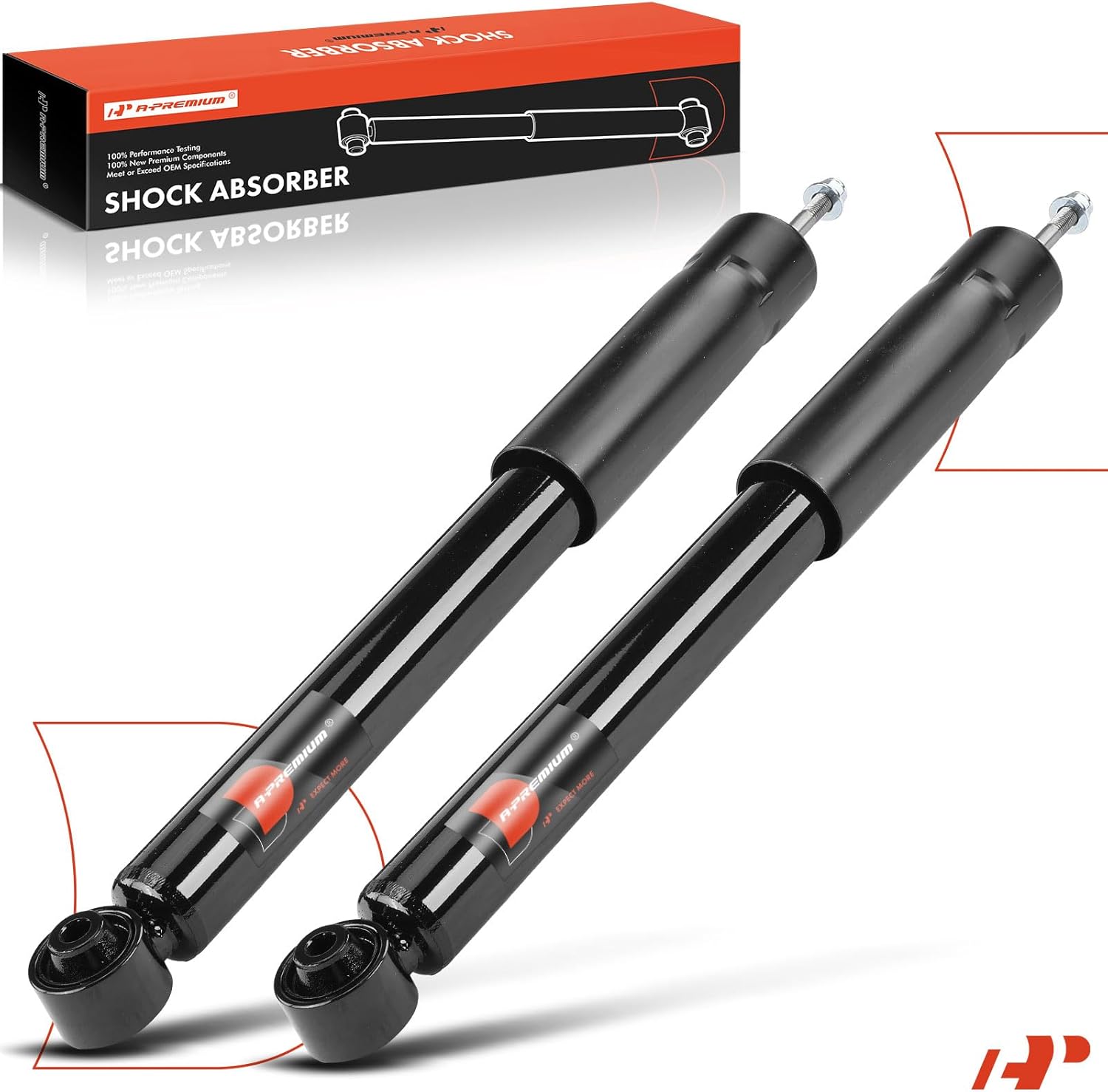 A-Premium Rear Pair (2) Shock Absorber Compatible with Chevrolet Camaro 2016-2023, Driver and Passenger Side