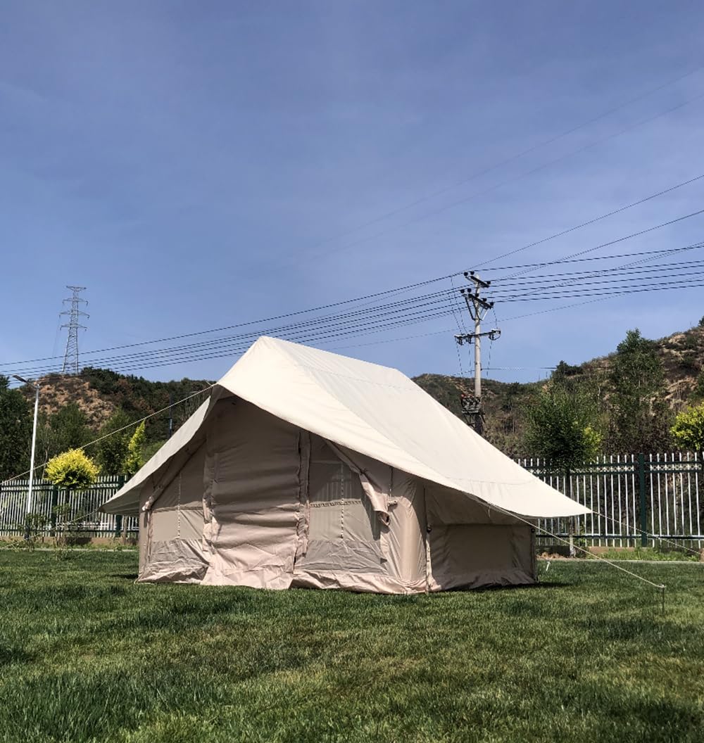 TentHome Aufblasbare Zelte Zubehör Familienzelt Stehhöhe Markise Überdachung Wasserdicht Sonnensegel Zelt Regenschutz Regendach Dachschutz für Outdoor Camping, Beige S Sport & Freizeit