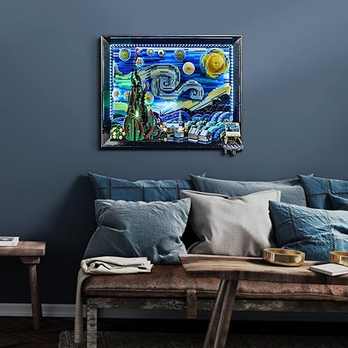 Miniatura 3 de Lightailing Luz para Lego-21333 Vincent-Gogh The Starry-Night - Kit de iluminación LED compatible con el modelo de bloques de construcción Lego - NO