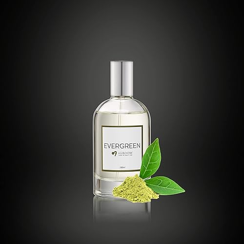 Miniatura 4 de iGroom Perfume para mascotas Evergreen, cuidado de belleza de lujo para mascotas, aroma botánico limpio, de larga duración, fabricado en EE. UU.,