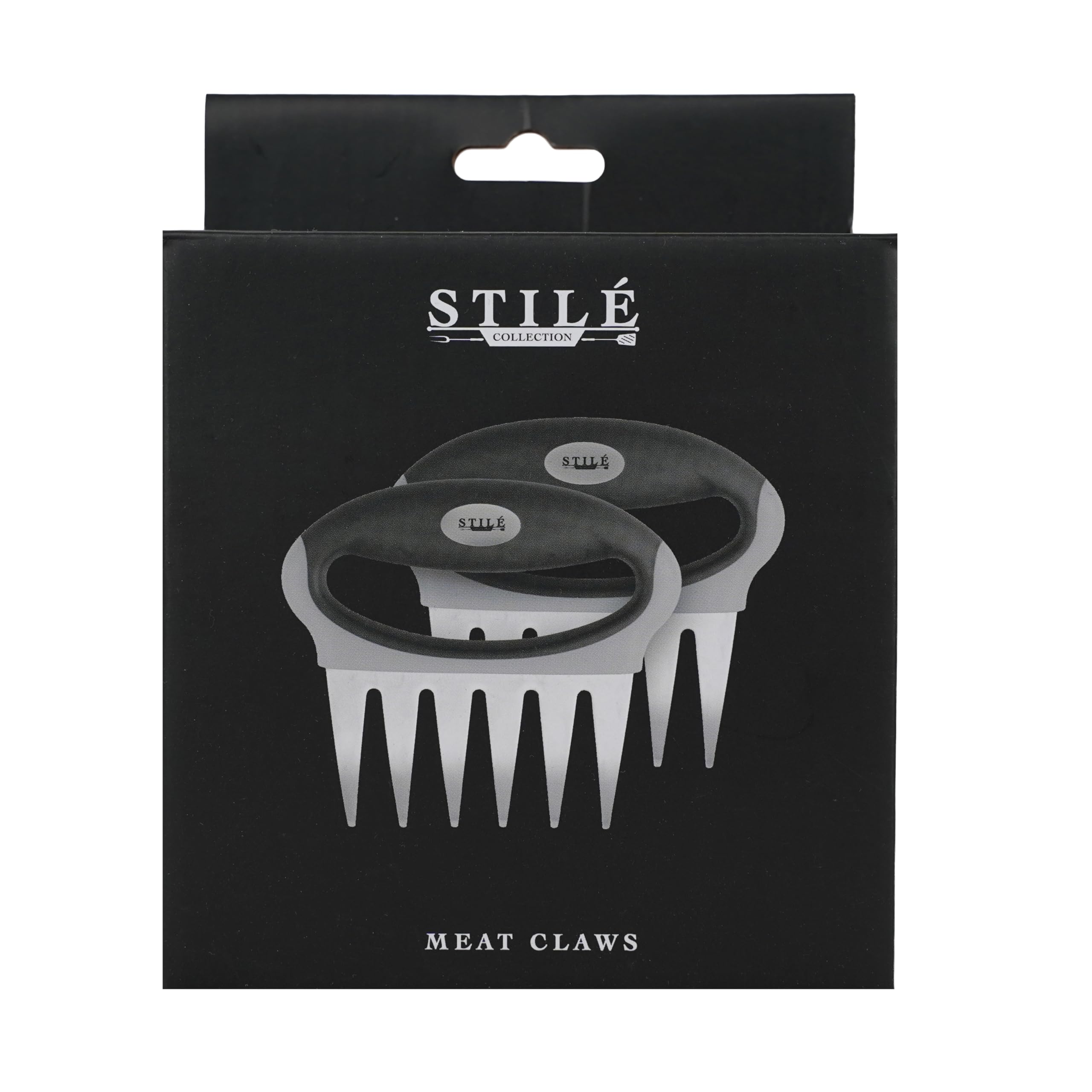 Artigli da Carne BBQ in Acciaio Inox 430 Set 2 Pezzi Meat Claws per Pulled Pork, Pollo e Arrosti con Impugnatura Ergonomica Antiscivolo, Utensili BBQ Professionali
