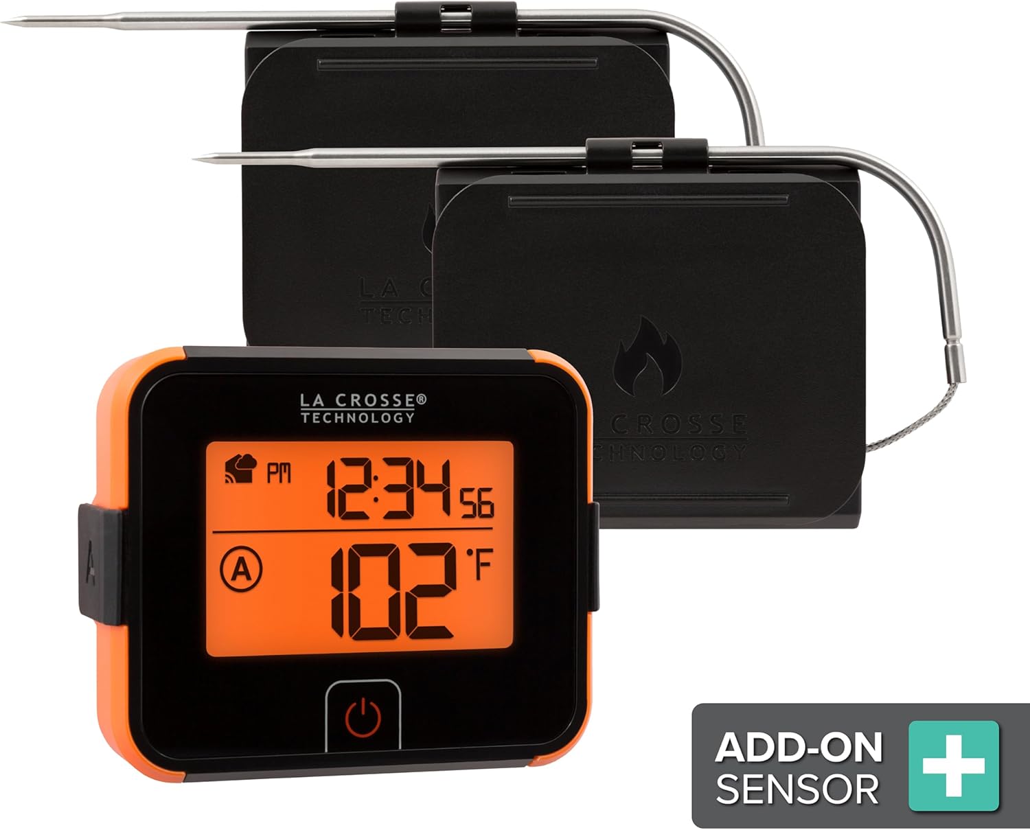 La Crosse Technology LTV-BBQ1-INT Wireless Barbecue Thermometer with 2 Probes