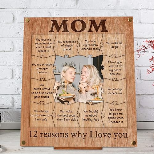 Personalized 12 Reasons Why I Love You Photo Frame Puzzle