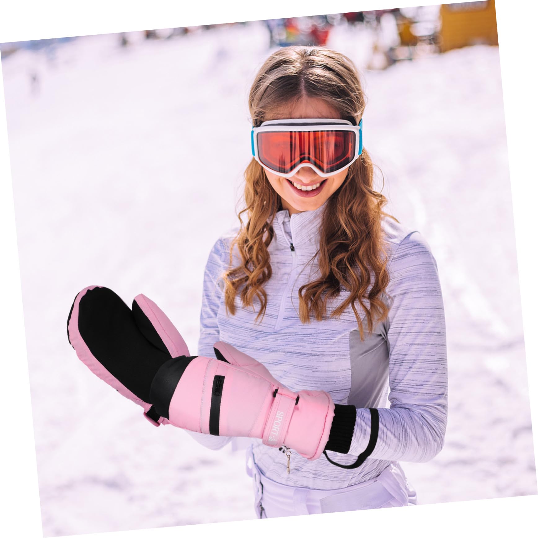 Toyvian Thermiques Imperméables Hiver pour Ski et Snowboard Tactiles Coupe-vent pour Hommes et Femmes Xl Protection Humidité pour Activités Extérieures Conditions Froides
