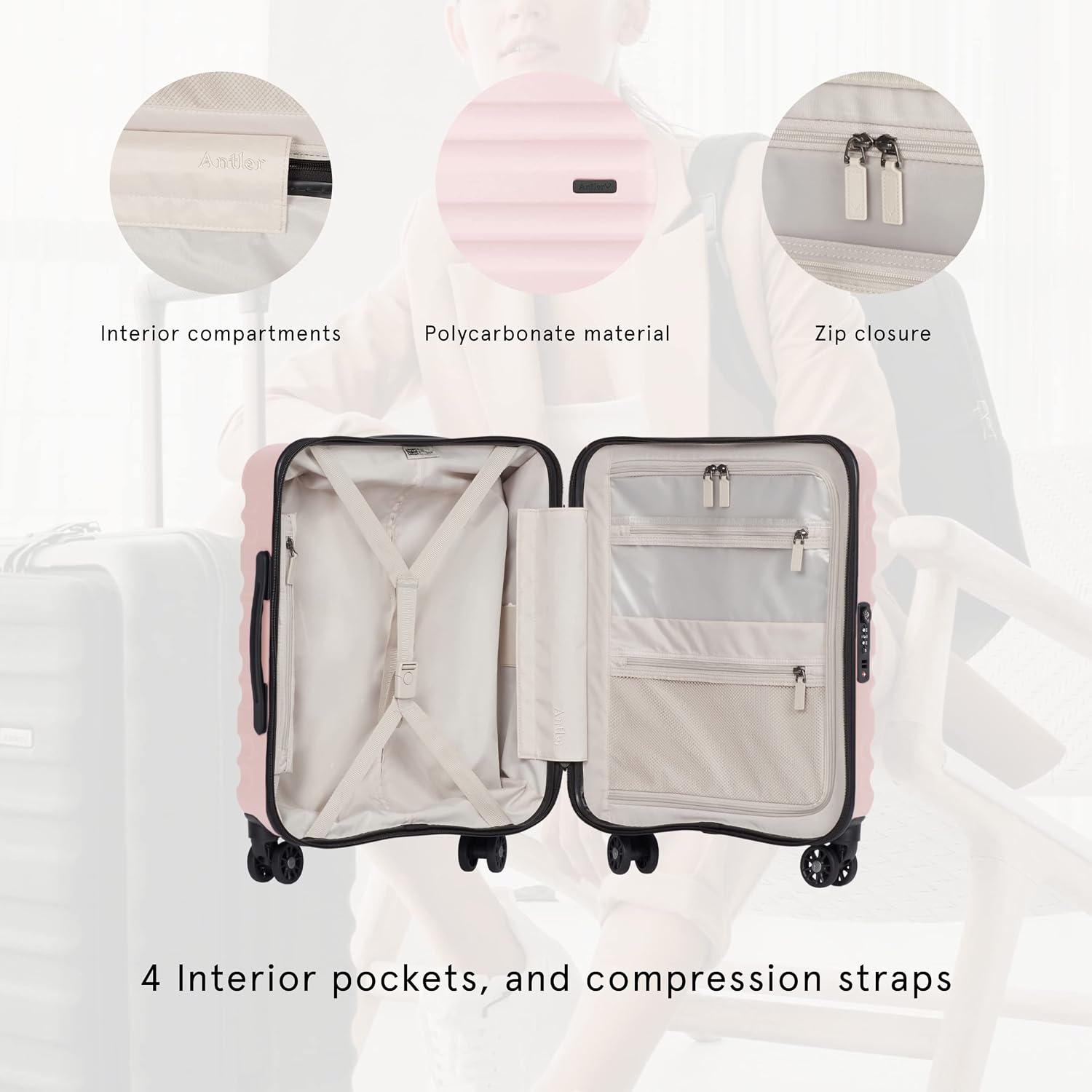 Antler Clifton Suitcase - Size Cabin 