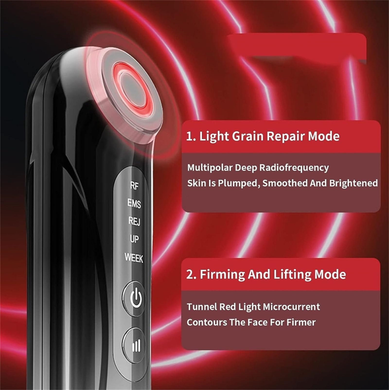 Aparato de belleza RF cuidado de la piel, Micro-corriente facial firme y ascensor Massager Machine, rejuvenecimiento de la piel eliminación de arrugas antienvejecimiento