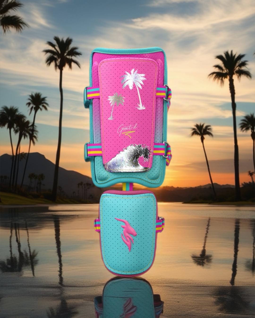 Goat’d California Breeze Baseball Leg Guard | Lightweight, Adjustable Shin & Ankle Protection | Fits Left & Right-Handed Hitters | Baseball Protective Gear Ages 11+