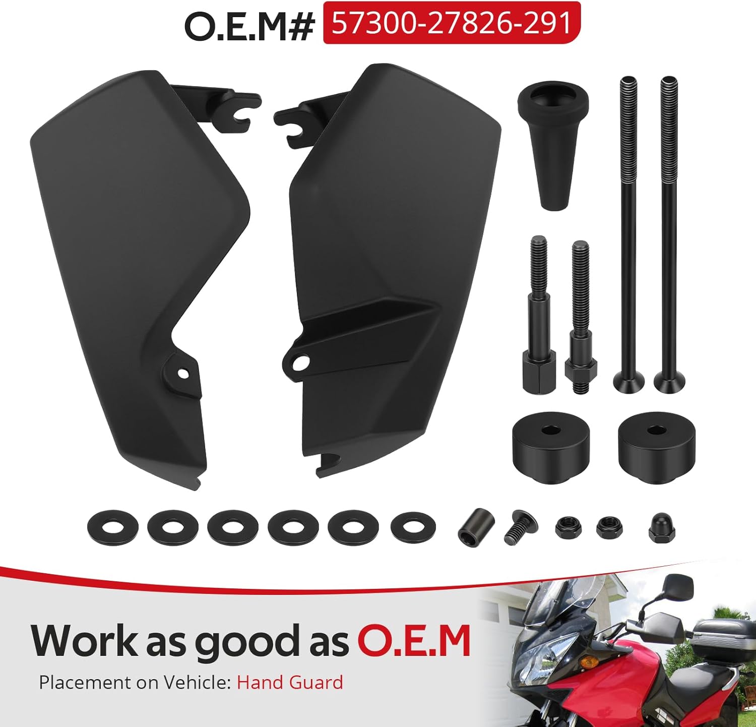 JAVIK Hand Guard Set for Suzuki V-Strom 650 DL650 2004-2011 O.E.M# 57300-27826-291