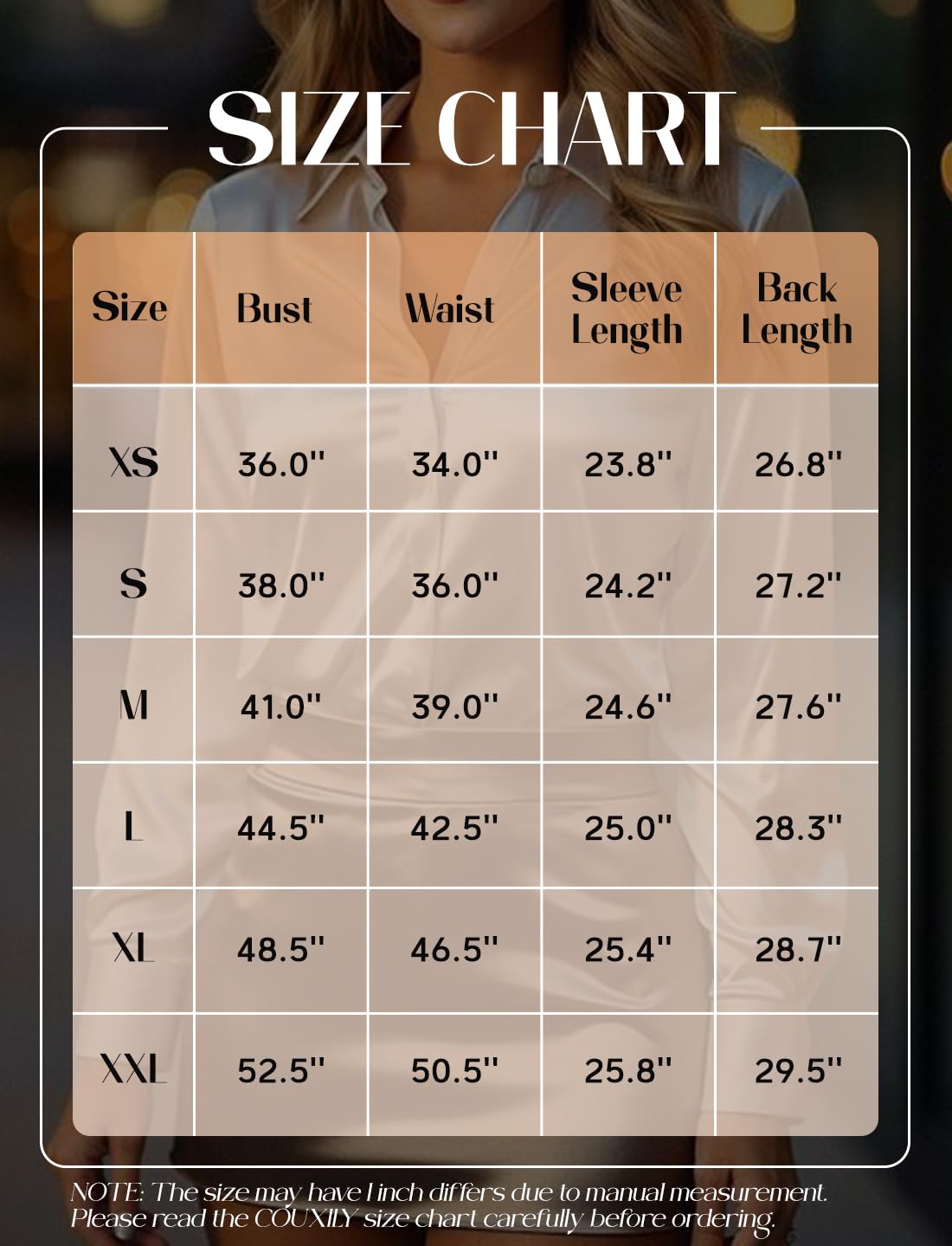COUXILY Womens Satin Button Down Shirt Business Casual Long Sleeve Silk Blouse Collared Curved Hem Slim Fit Office Work Tops