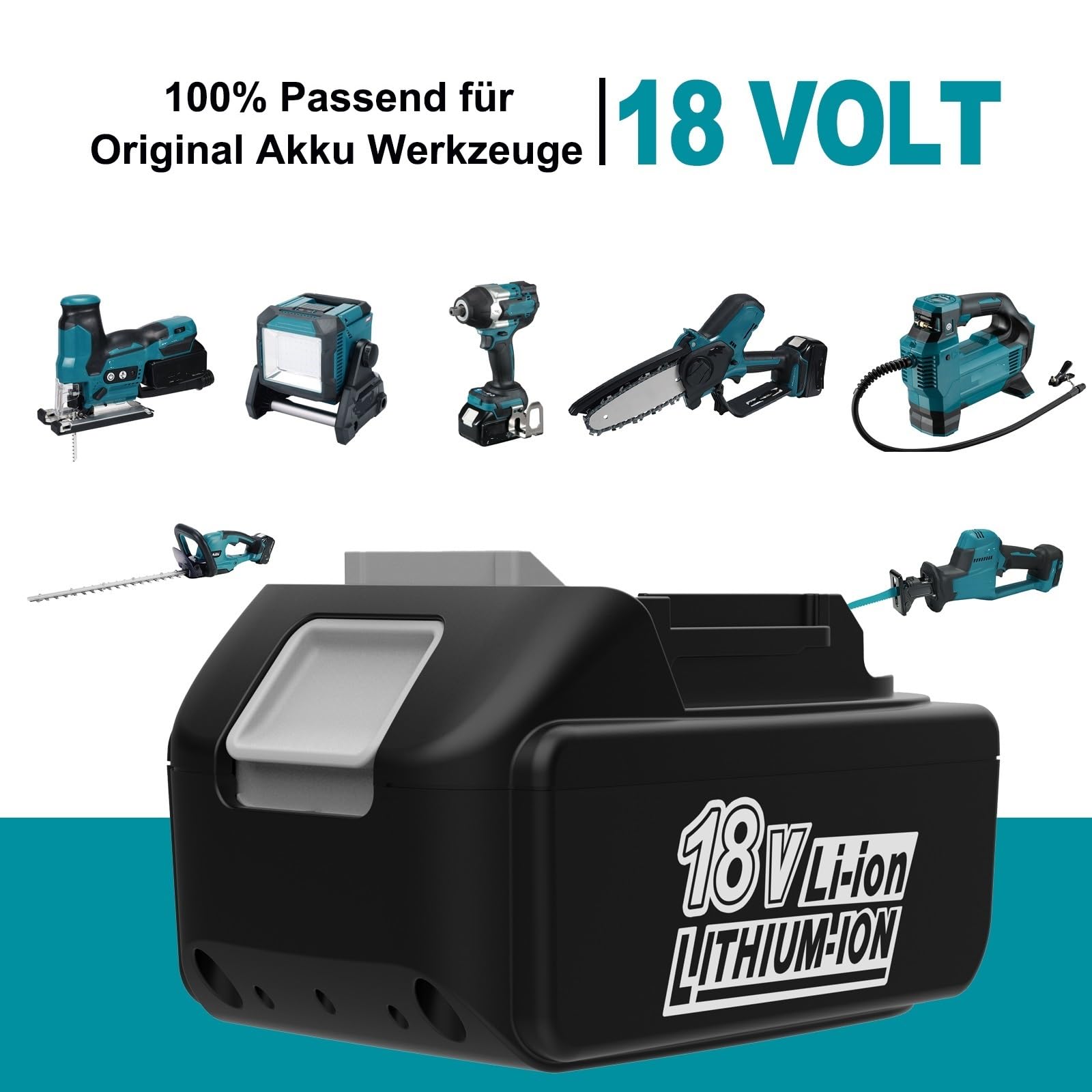 2X 18V/6AH FÜR Makita Akku 18V 9Ah BL1860B BL1850B BL1840B BL1830B Led 2X 18V/6AH FÜR Makita Akku 18V 9Ah BL1860B BL1850B BL1840B BL1830B Led