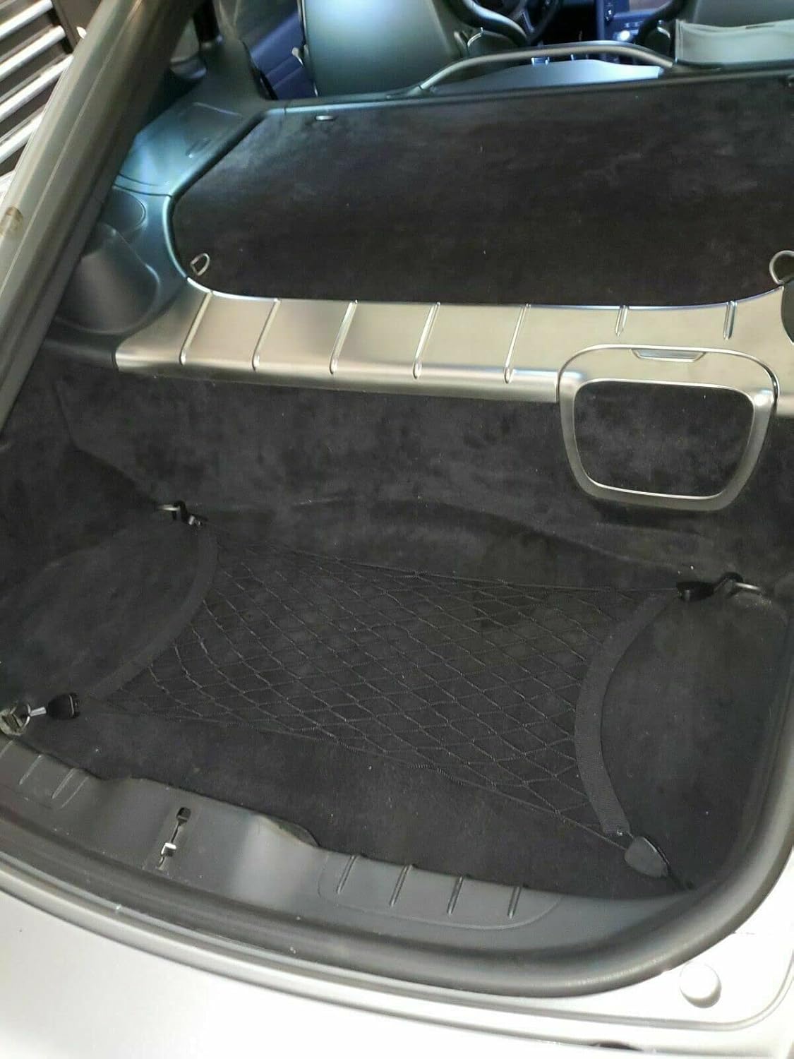 Trunk Organizer Cargo Net for Porsche Cayman 2006–2023 – Floor Style Cargo Net for Coupe - Premium Mesh Car Trunk Organizer Vehicle Carrier Storage – Compatible with Cayman
