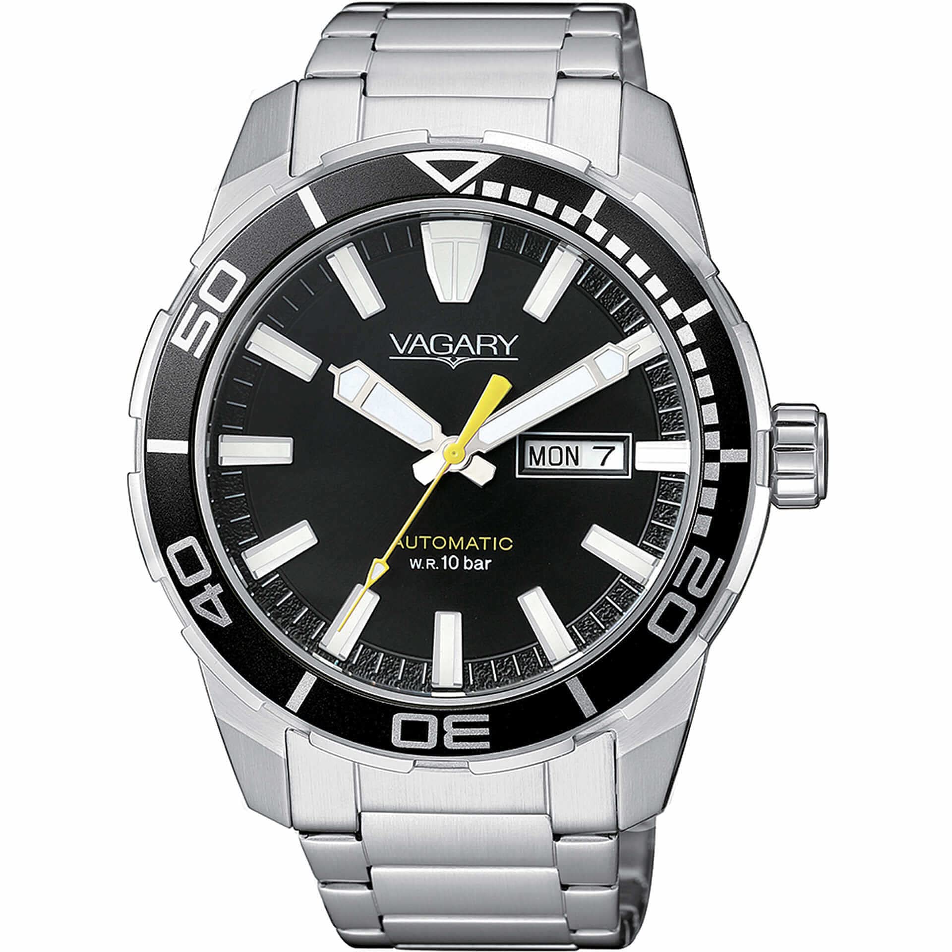 Orologio uomo Vagary by Citizen automatic AQUA Gearmatic nero IX3-416-51