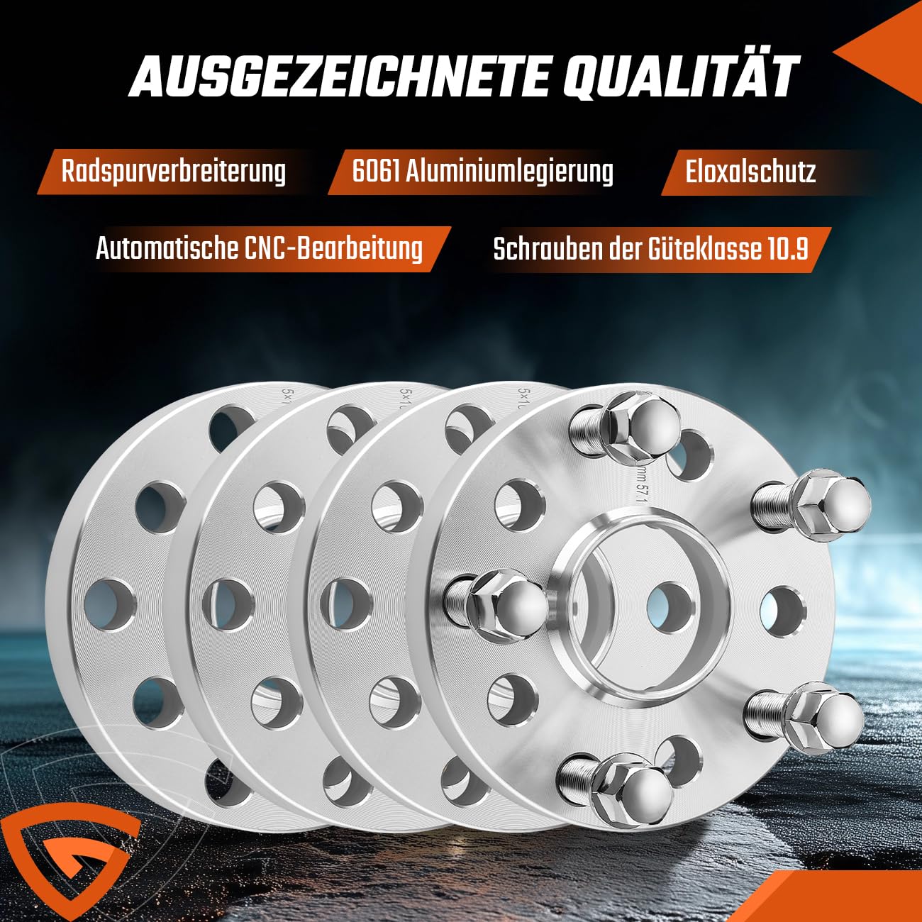 4-TLG Spurverbreiterung 5x100 / 5x112mm (VA 30mm HA 40mm) Ø57,1 Naben­zentriert Spurplatten Set Kompatibel mit Skoda Fabia Octavia Superb, Distanzscheiben inkl. 20 Radschrauben M14x1,5x40/45mm Sliver