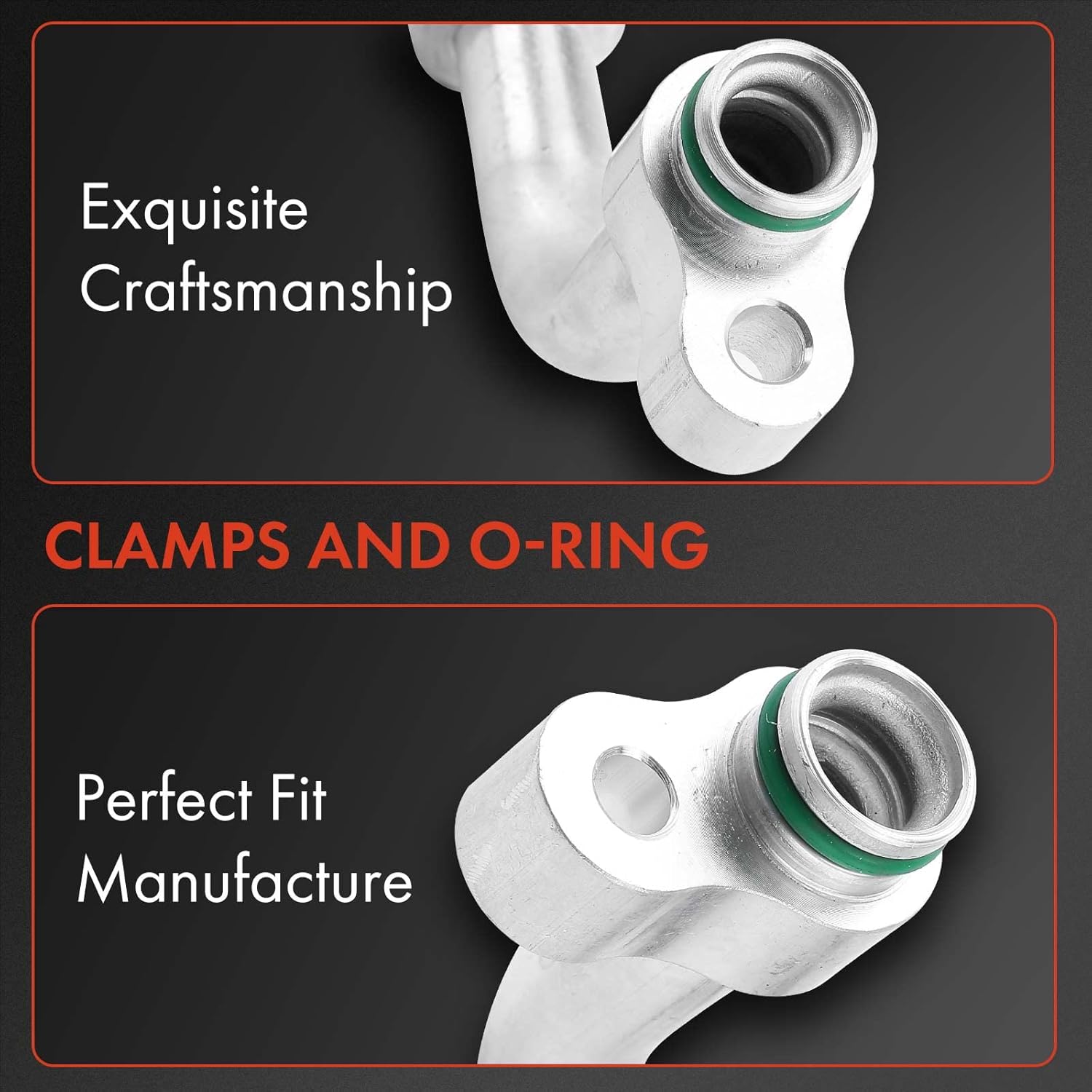 A-Premium A/C Suction Line Hose Assembly Compatible with Toyota Prius, Prius Plug-In 2012-2015 1.8L, Compressor to Evap