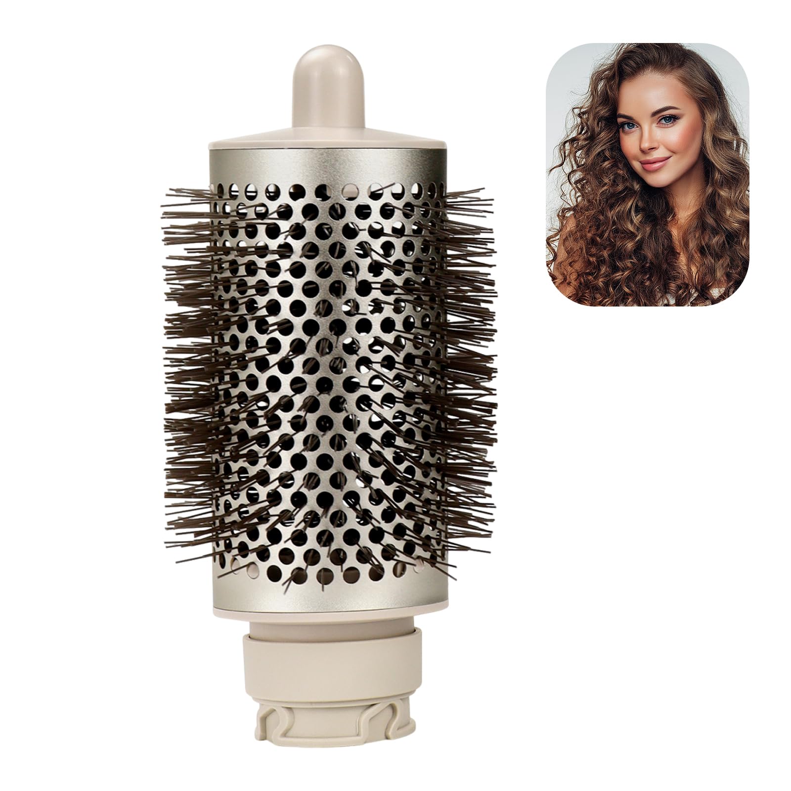 Large Round Brush Attachment Compatible with Shark FlexStyle HD440 Hair Dryers, Achieve Voluminous Styles and Smooth Blowouts