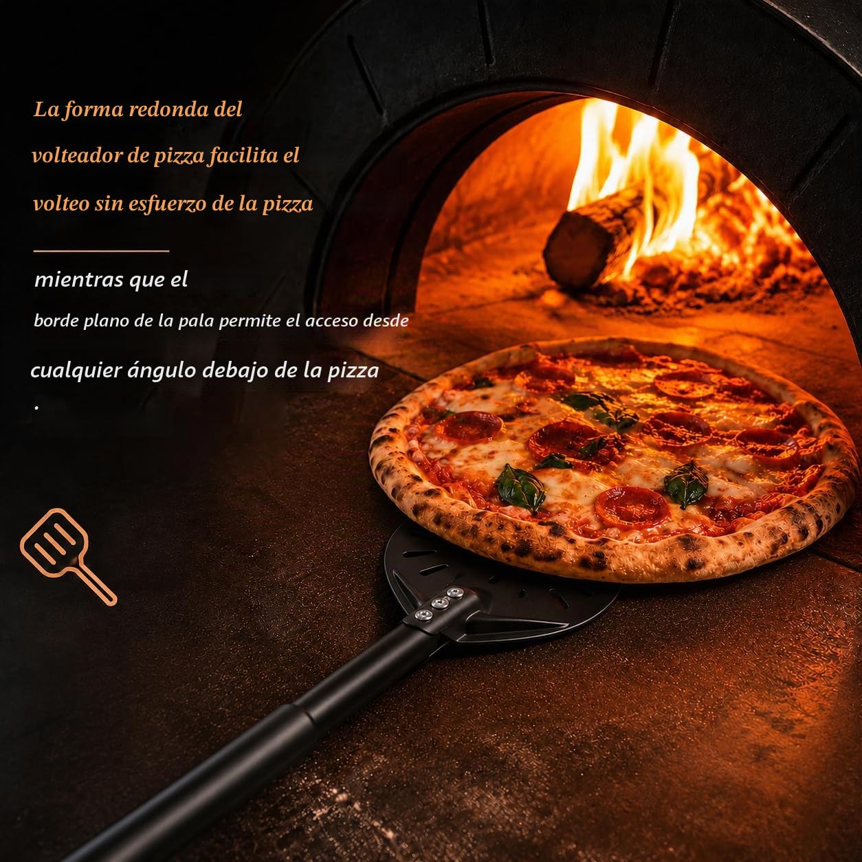 Juego de 2 Palas para Pizza Perforadas de Aluminio