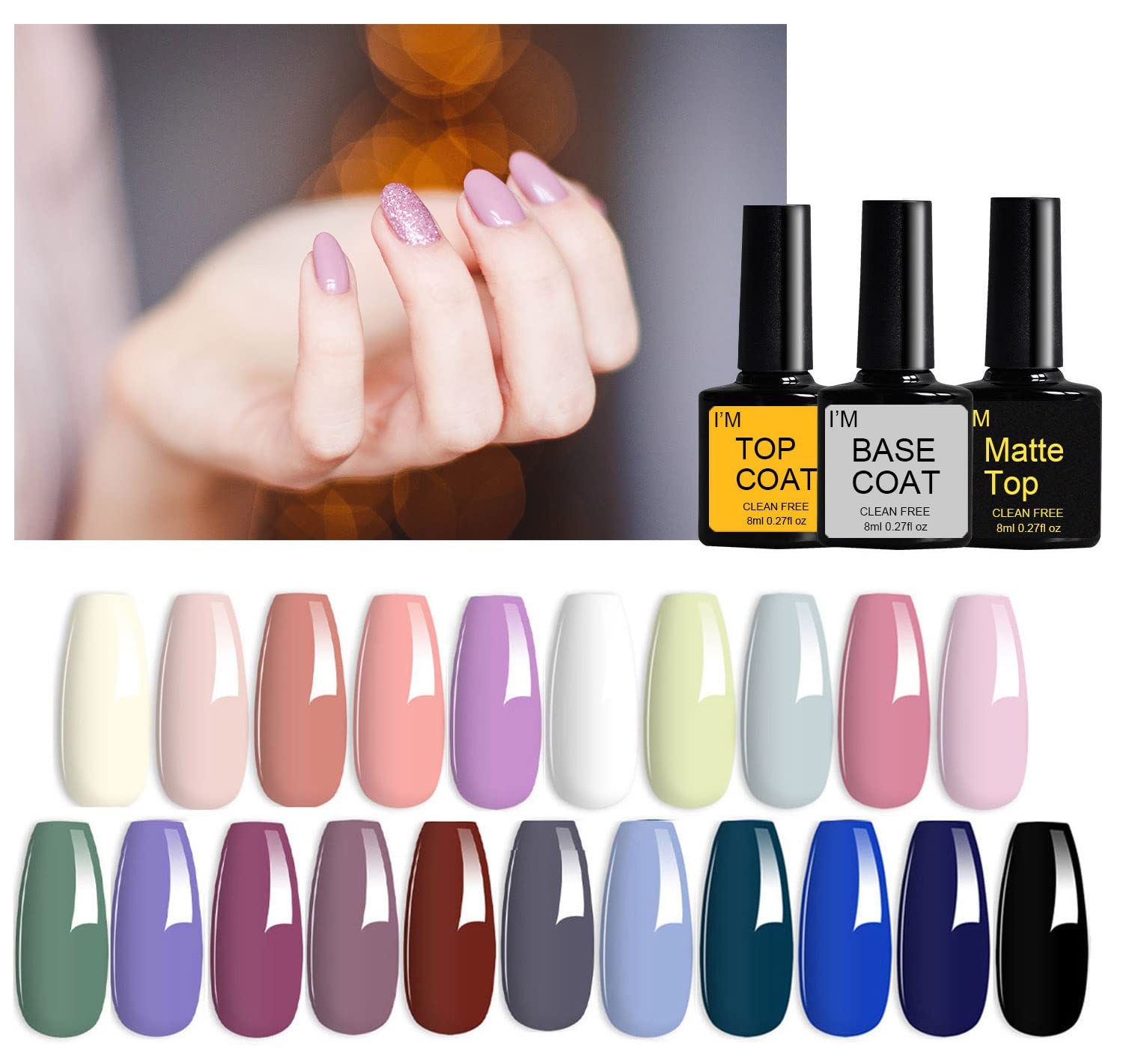 Baeskii Nail Polish Set 24 Pcs