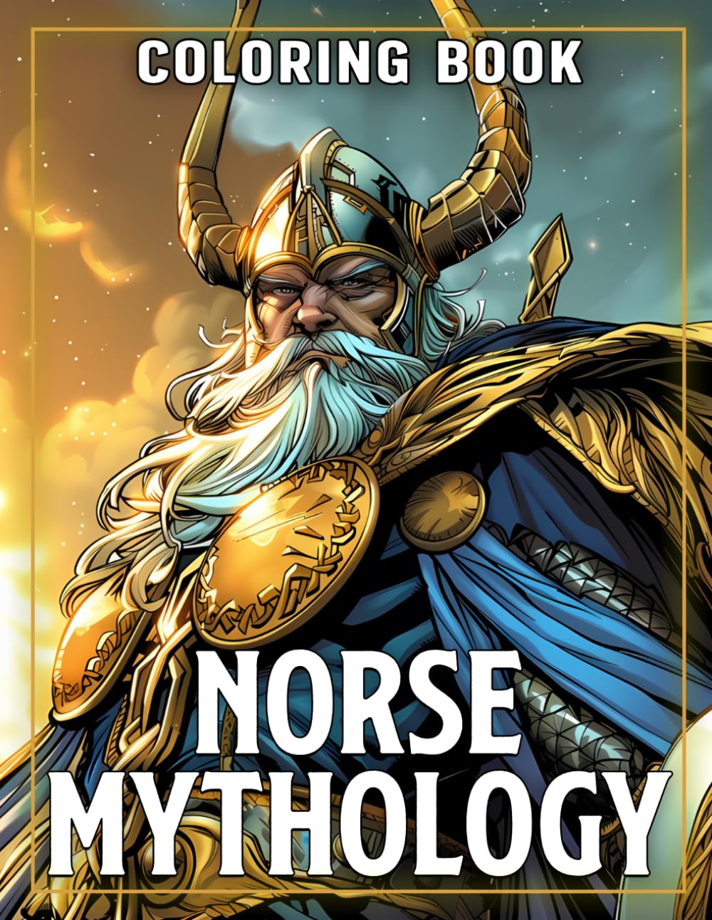 Norse Mythology Coloring Book: Ancient Legends Coloring Pages with Epic Warriors, Mythical Beasts and Nordic Inspired Characters for All Ages to Unwind and Enjoy
