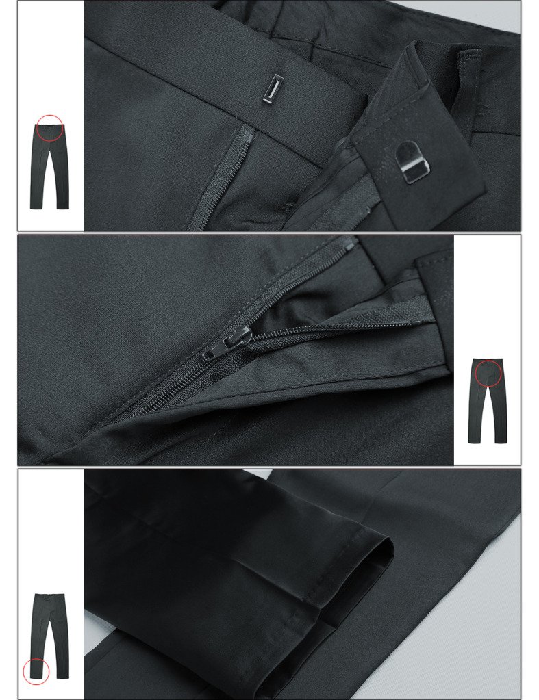 Match de Hombre Classic Resistente a Las Arrugas Vestido Pantalones M2
