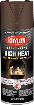 Krylon High Heat, Flat, Brown, 12 oz