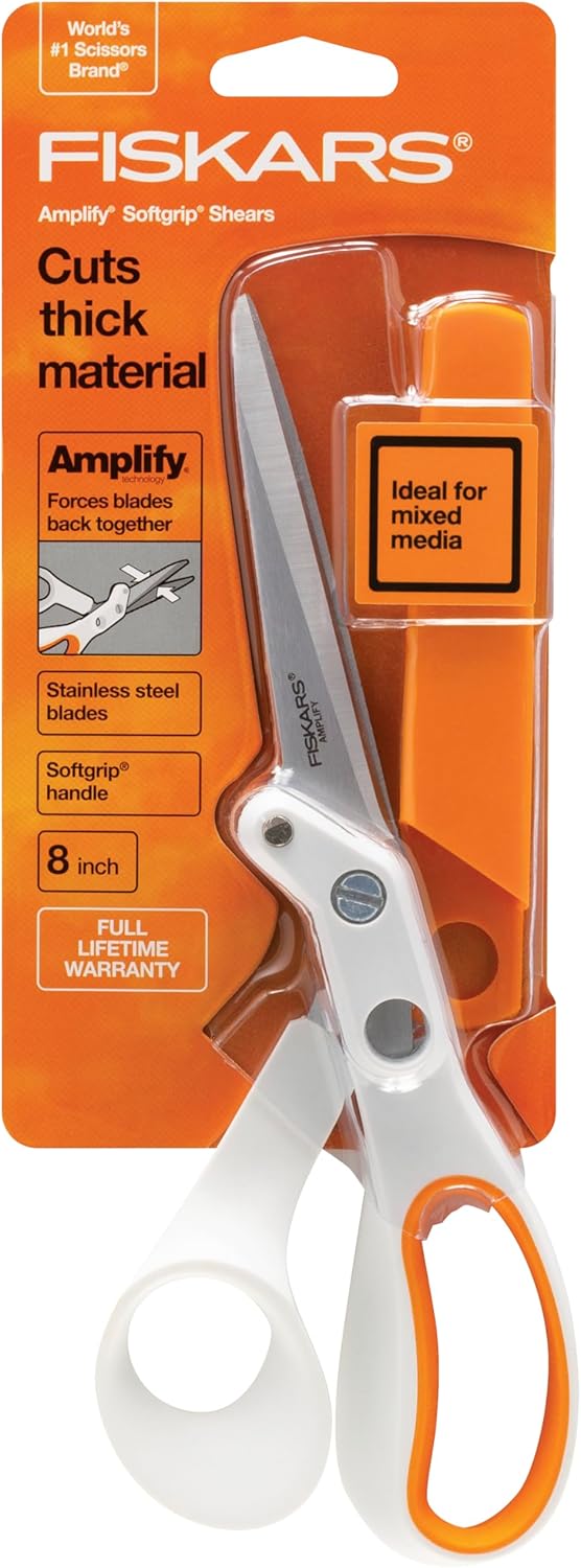Fiskars 8" Amplify Mixed Media Shears