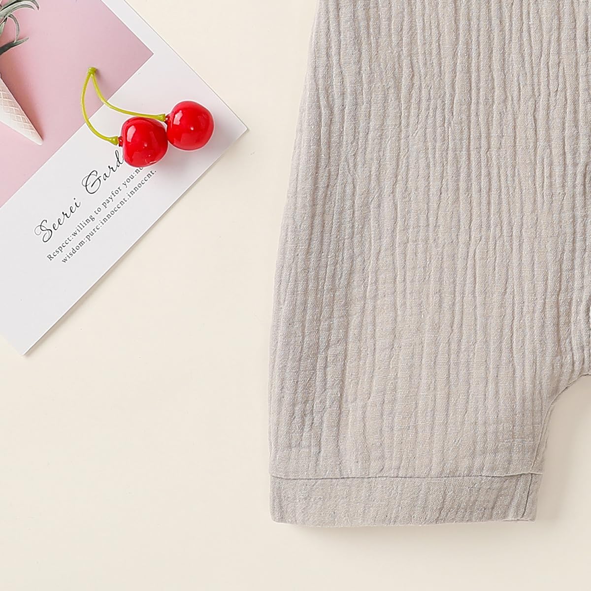 Infant Newborn Baby Boys Girls Cotton Linen Romper Summer Jumpsuit Sleeveless Overalls Clothing Set - Image 6