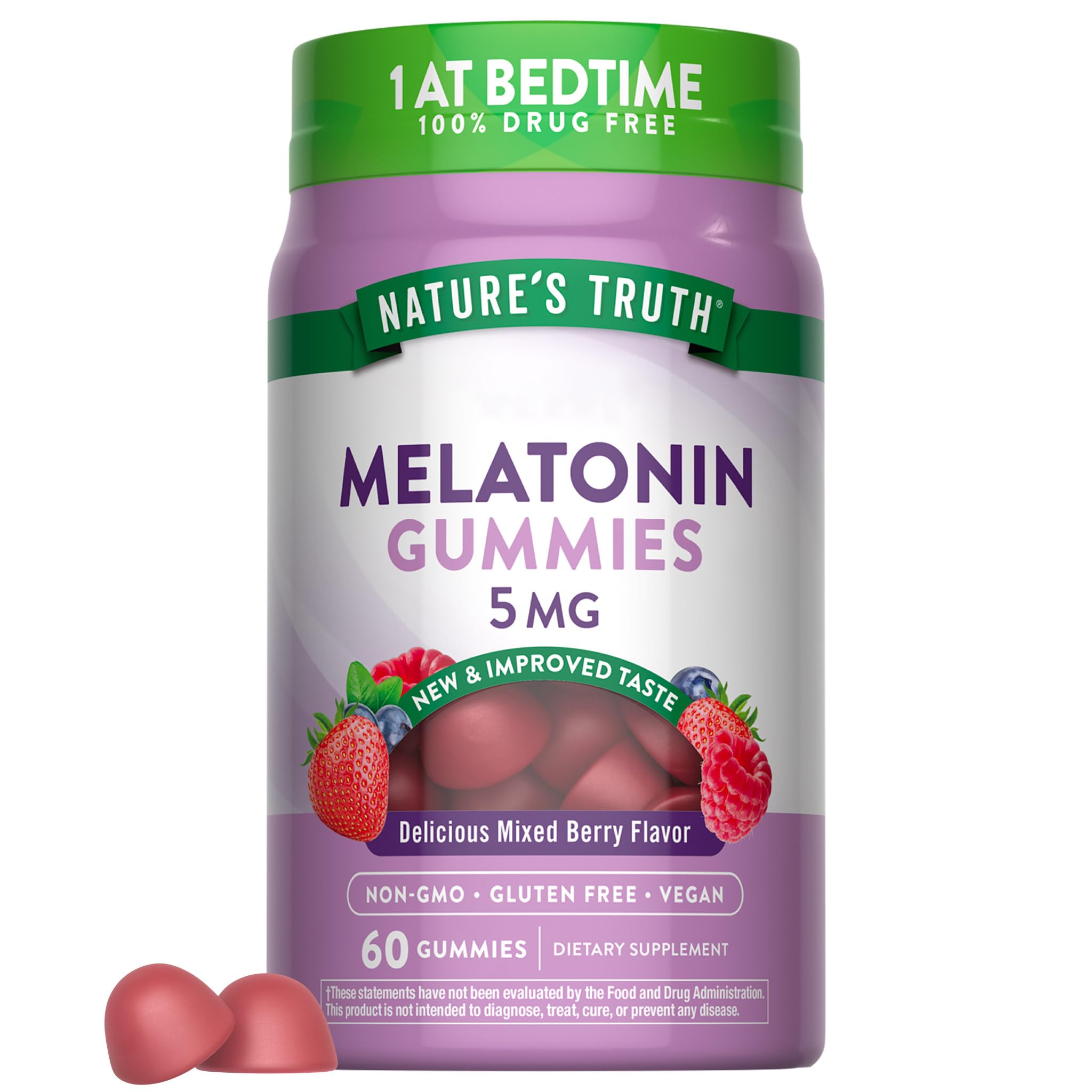 Αλήθεια της φύσης Μελατονίνη Gummies 5mg