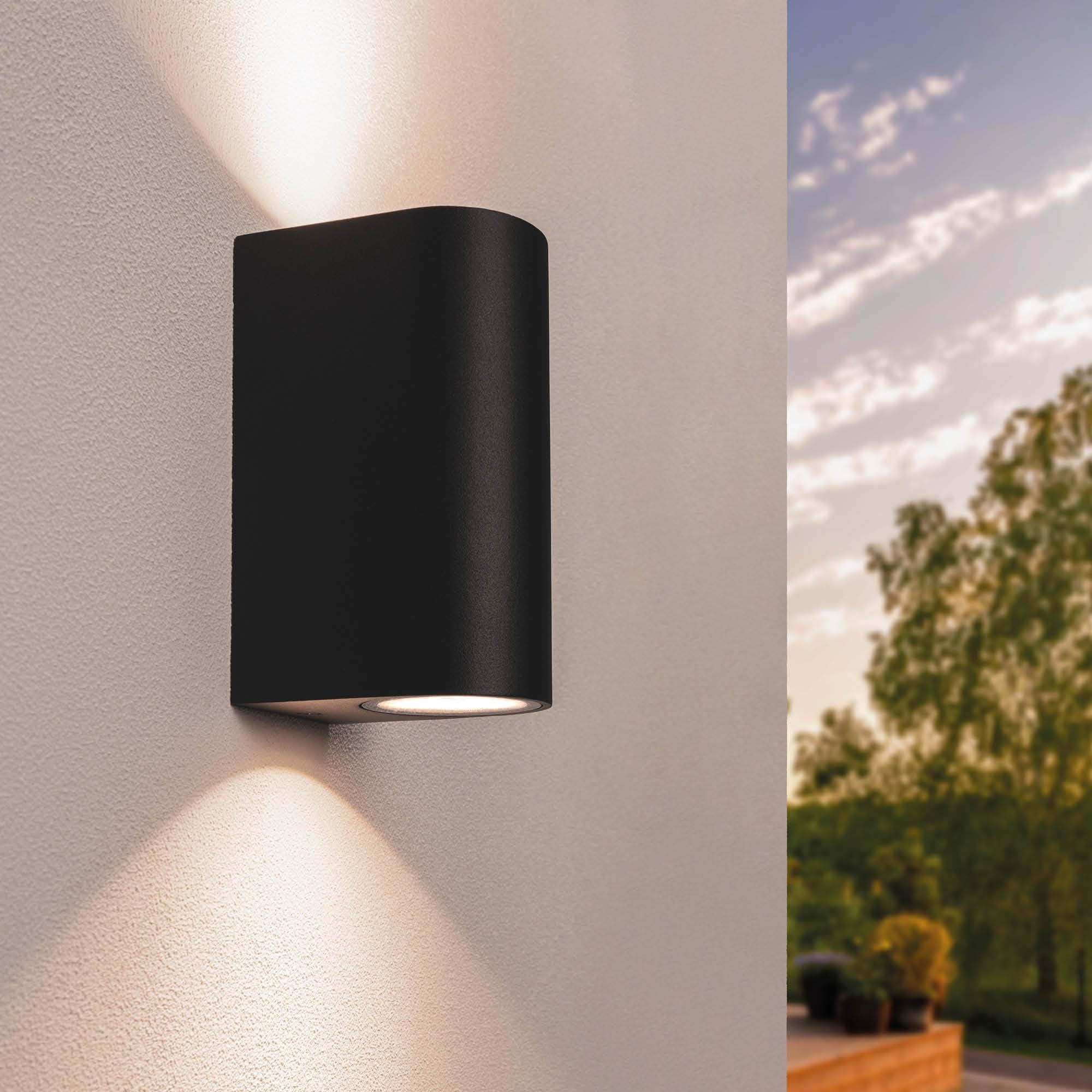 Ledvion Black - Wall Lamp, Led Lampoutdoor Lighting, Facade Lighting, Santa Barbara, Lamp, Gu10 Fitting