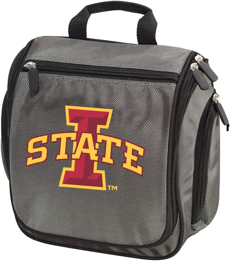 Broad Bay Iowa State Toiletry Bag or Mens ISU Cyclones Shaving Kit HANGABLE Travel Bag