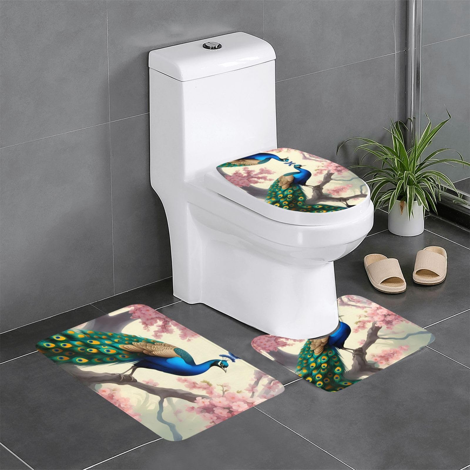 Tapis de bain antidérapant lot de 3 pour éviter les glissades