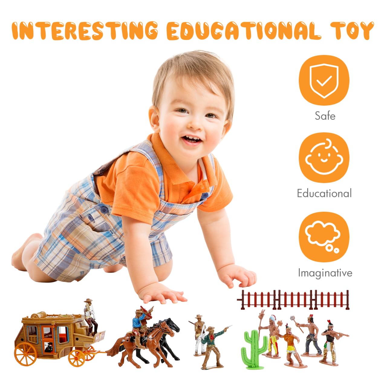 NUOBESTY 1 Set Indianer Modell Dekorationen Simulation Western Cowboy Modell Szene Charakter Cowboys Indianer Spielzeug Figuren Männer Dekoration Figur DIY Zubehör Tischdekoration
