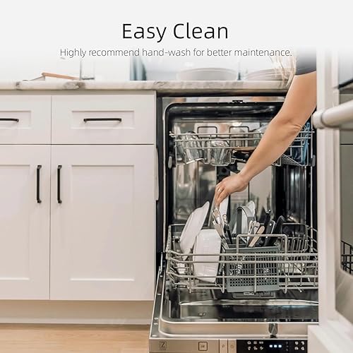 Vista 6 de Emojoy Juego de cuchillos de cocina de 15 piezas con bloque de madera, juego de cuchillos de chef afilados de acero inoxidable alemán, aptos