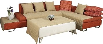 OctoRose Bonded Micro Suede Quilted Sectional Sofa Throw Pad Furniture Protector Sold by Piece Rather Than Set Khaki, 35x82
