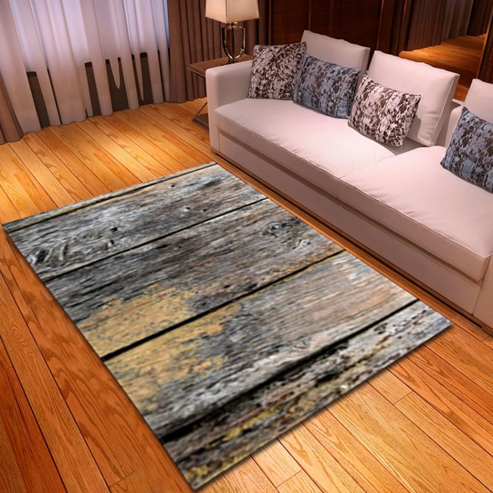 Tapis rampant enfants facile à nettoyer grain de bois 180 x 280 cm