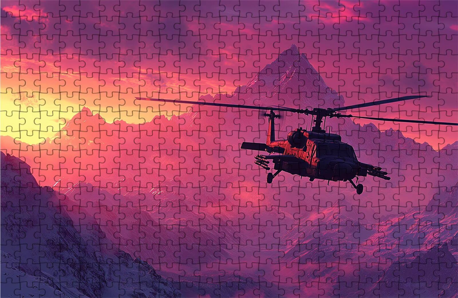 Puzzle 5000 sztuk samolot Puzzle 5000 sztuk drewna dla dorosłych helikopter, pięknie zapakowane w kartonowe pudełko, przenośne w siatkowej torbie na prezent dla kobiet 105 x 160 cm RXPT-3442