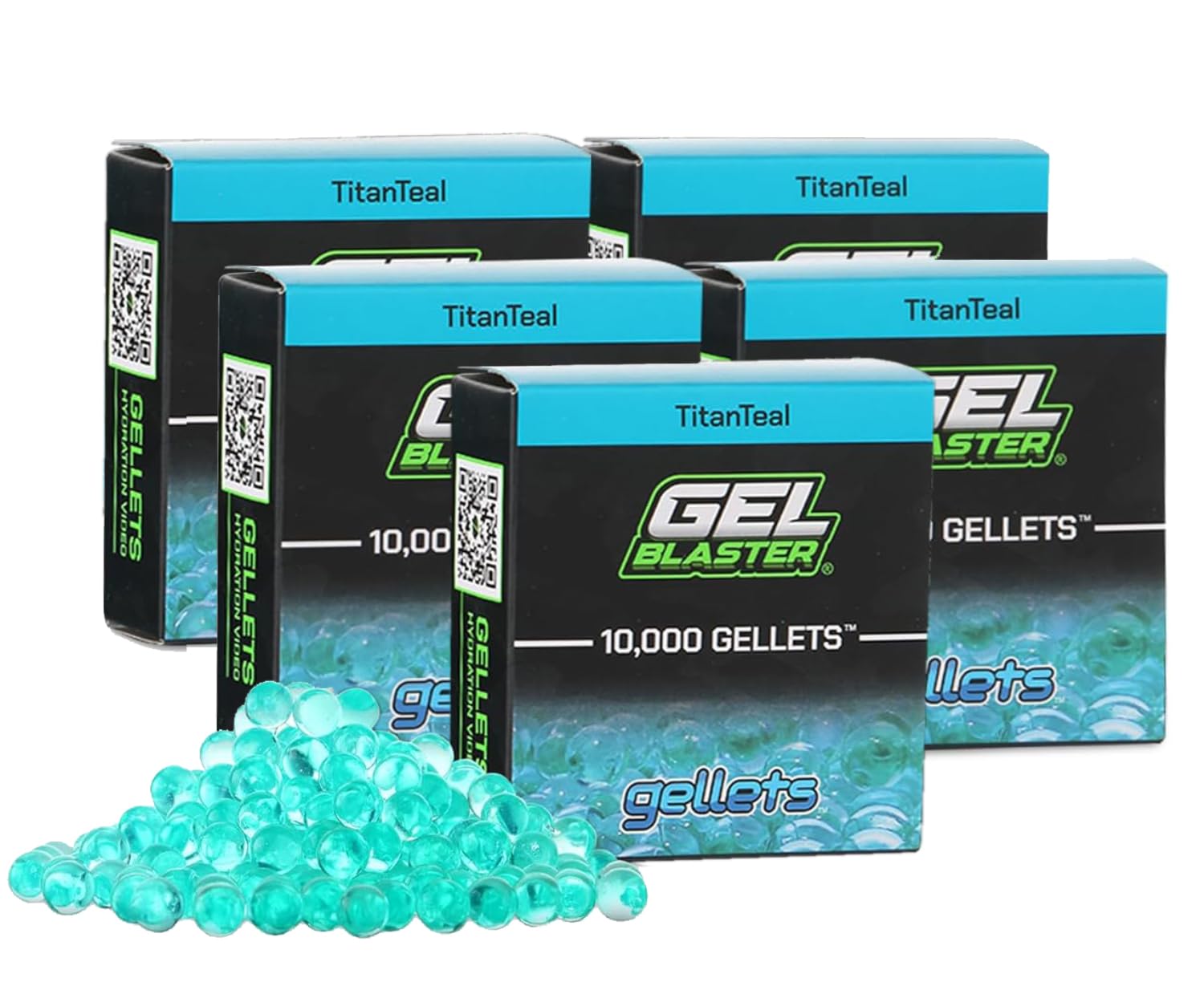Gel Blaster 50.000 Gellets Nachfüllmunition - Teal, Hergestellt für Gel Blaster - Ungiftige, wasserbasierte Gelkugeln, für Personen ab 14 Jahren