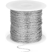 66FT 1mm Thin Stainless Steel Cable Chains Bulk for Jewelry Making Craft | Small 304 Stainless Steel Oval Cable Link Chains Roll Spool for Jewelry Making