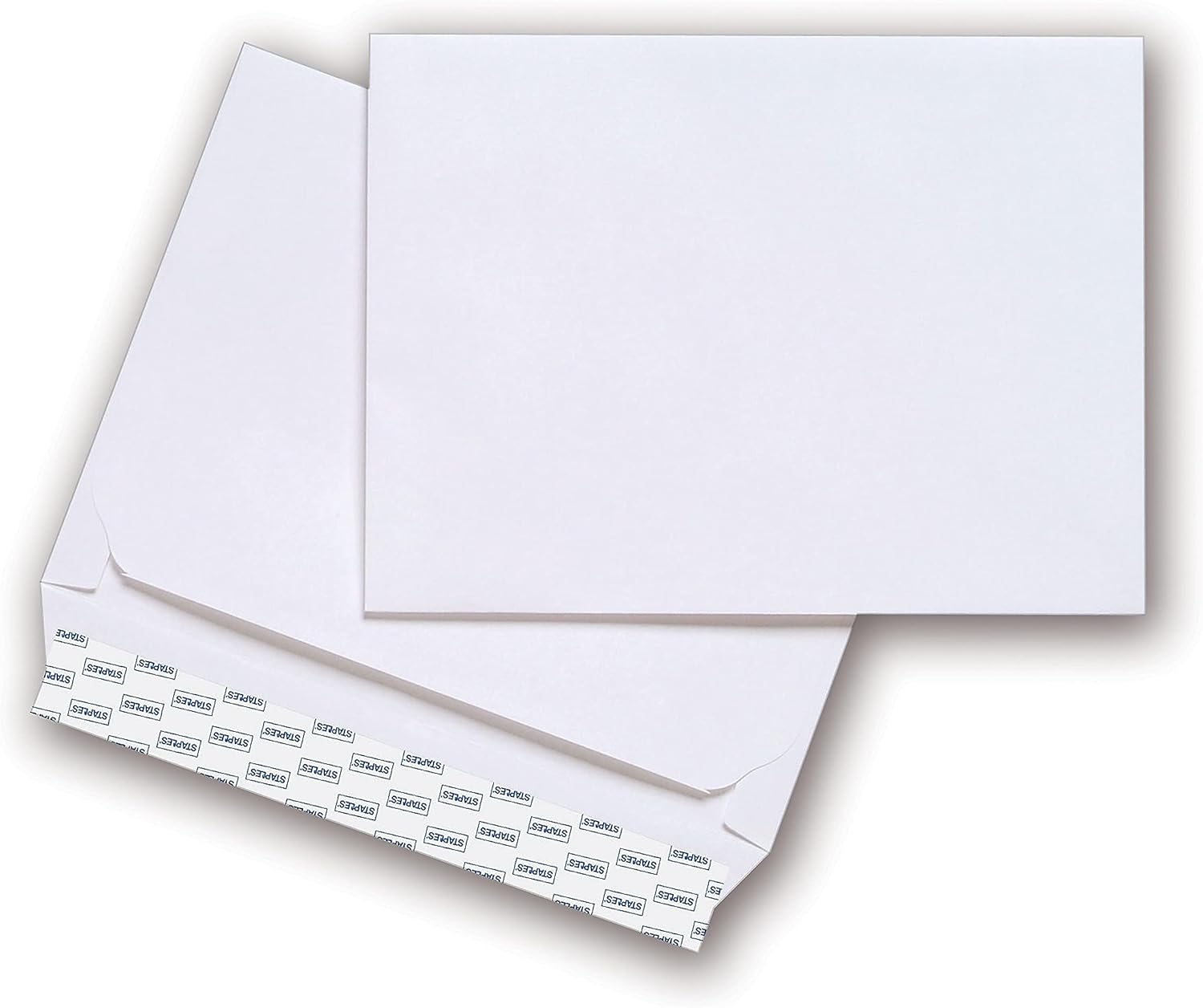 Staples EasyClose Booklet Envelopes, 9" × 12", Side‑Opening, White Wove Paper, Self‑Seal Closure, 100/Box